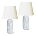 BAC_Nylund_G_PAIR_TABLE_LAMPS_tall_white_ovoids_white_1 thumbnail