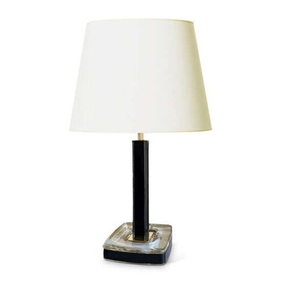 BAC_Orrefors_leather_glass_lamp_1