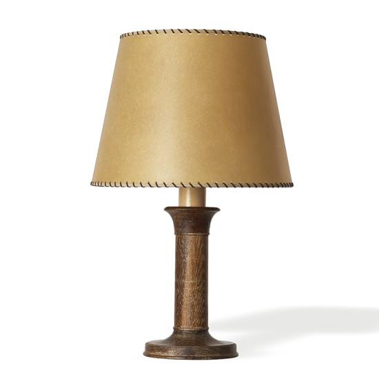 French_table_lamp_oak_pedestal_1