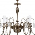 Hanging fixture Hallberg C  in silver plate and crystal thumbnail