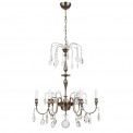 Hanging fixture Hallberg C  in silver plate and crystal_1 thumbnail