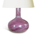 BAC_Holmegaard_table_lamp_low_organic_form_tall_neck_purple_blubble_glass_3 thumbnail