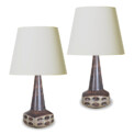 BAC_MAS_pair_lamps_Mod_brown_oval_grid_relief_1 thumbnail