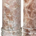 BAC_Bergboms_PAIR_table_lamps_ring_details_brown_mottle_marble_2 thumbnail