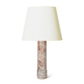 BAC_Bergboms_PAIR_table_lamps_ring_details_brown_mottle_marble_3 thumbnail