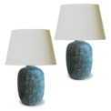 BAC_French_pair_table_lamps_green_striae_1 thumbnail