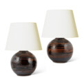 BAC_DesignHuset_PAIR_table_lamps_globes_red_luster_black_ethereal_stripes_1 thumbnail