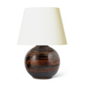 BAC_DesignHuset_PAIR_table_lamps_globes_red_luster_black_ethereal_stripes_3 thumbnail