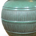 BAC_Heijl_C_table_lamp_large_globe_reeded_bands_teal_detail thumbnail