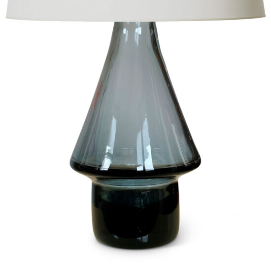 Orrefors_lamp_conical_gray_glass_2