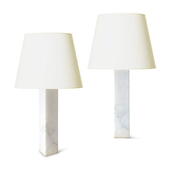 BAC_Bergboms_PAIR_table_lamps_marble_pedestal_1