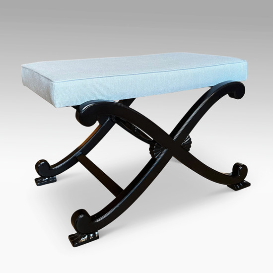 Bac_Swedish_X_bench_lacquered_1_GRAY