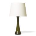 Bergboms_pair_table_lamps_convex_sided_pillars_olive_1 thumbnail