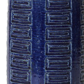 Palshus_table_lamp_chamotte_blue_stacked_horizontal_rectangles_relief_drum_2 thumbnail