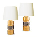 BAC_Bitossi_pair_lamps_gold_silver_coined_1 thumbnail