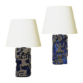 BAC_Marstrand_S_PAIR_table_lamps_blue_relief_climbing_women_1 thumbnail