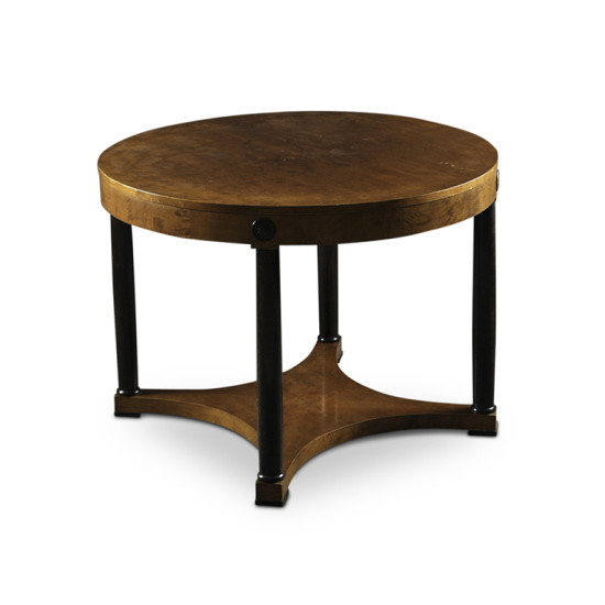 Swedish_modern_classicism_round_table_birch_4_ebonized_column_legs_a