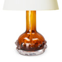 BAC_Westerberg_Kosta_PAIR_table_lamps_amber_glass_bubble_relief_4 thumbnail