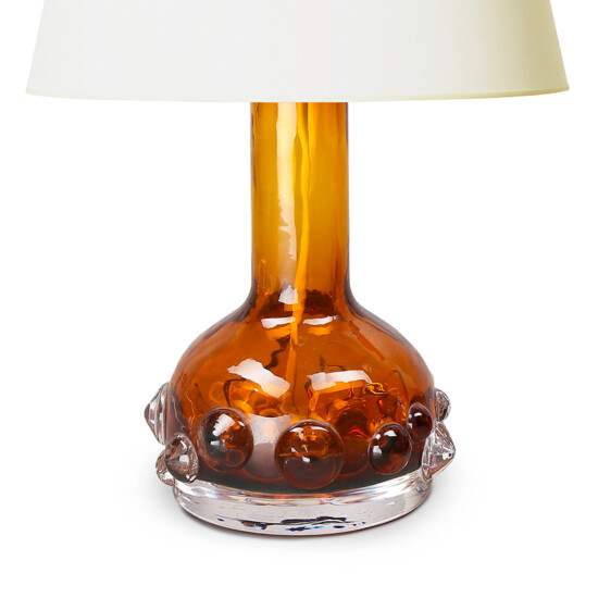 BAC_Westerberg_Kosta_PAIR_table_lamps_amber_glass_bubble_relief_4