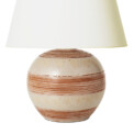 BAC_Ekeby_table_lamp_globe_relief_bands_buff_brown_3 thumbnail