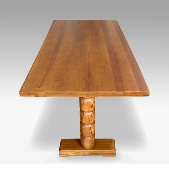 BAC Hjorth library table coined legs pine 14 gray