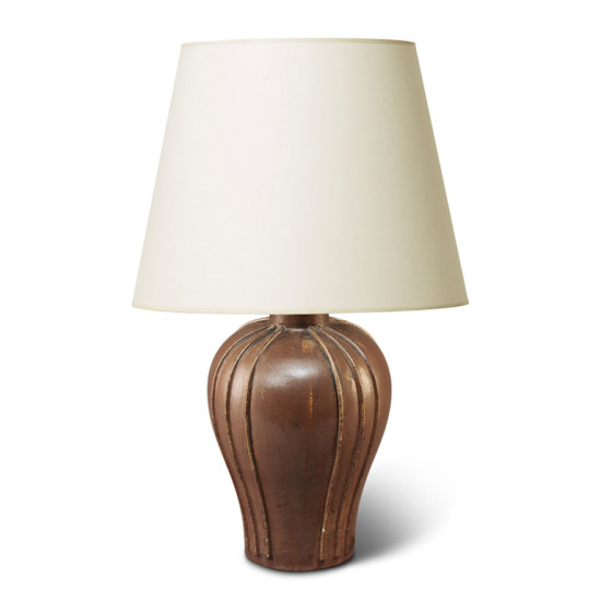 BAC_Bang_A_table_lamp_inverse_gourd_relief_stripes_brown_3