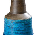 BAC_Kahler_N_table_lamp_low_drum_conical_neck_chevrons_azure_brown_2 thumbnail