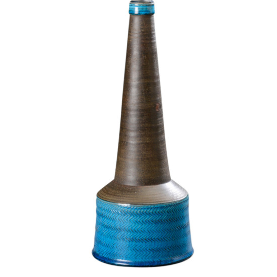 BAC_Kahler_N_table_lamp_low_drum_conical_neck_chevrons_azure_brown_3