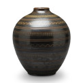 BAC_Andersson_A_vase_large_brown_black_sgrafitto_scrolls_and_hatches_a thumbnail