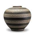 BAC_Andersson_A_vase_large_brown_stripes_ivory_sgrafitto_3 thumbnail