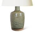 BAC_Thorsson_N_table_lamp_carved_birds_olive_green_4 thumbnail