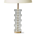 BAC_Fagerlund_C_pair_table_lamps_stacked_disks_alt_sizes_brass_frame_3 thumbnail
