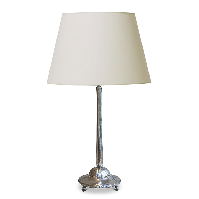 Gallery Bac Monumental Arts And Crafts Table Lamp In Silver By K Gallery Bac Monumental Arts And Crafts Table Lamp In Silver By K Anderson