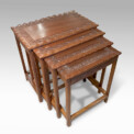 BAC_Swedish_quartet_nesting_tables_mahogany_carved_details_1 thumbnail