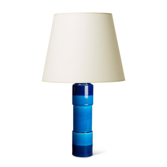 BAC_Persson_I_Rorstrand_pair_table_lamps_pedestal_color_block_blues_1
