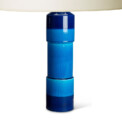 BAC_Persson_I_Rorstrand_pair_table_lamps_pedestal_color_block_blues_3 thumbnail