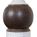 BAC_Bitossi_PAIR_table_lamps_brich_bark_finish_brown_onion_dome_finial_2 thumbnail