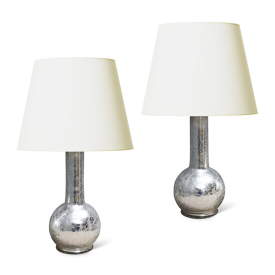BAC_Flygsfors_PAIR_table_lamps_craquel_silver_mirrored_glass_1