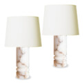 BAC_Bergboms_lamps_pair_large_round_grooves_onyx_1 thumbnail