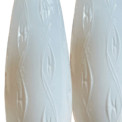 bac_Alboth_Kaiser_pair_lamps _tall_tapered_relief_stylized garland_porcelain_2 thumbnail